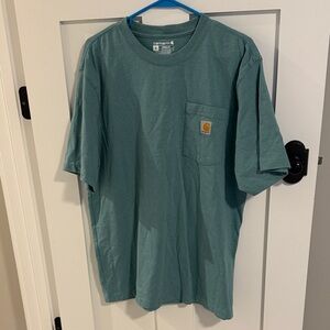 Carhartt Teal Pocket Tee Men’s M Loose Fit Never Worn
